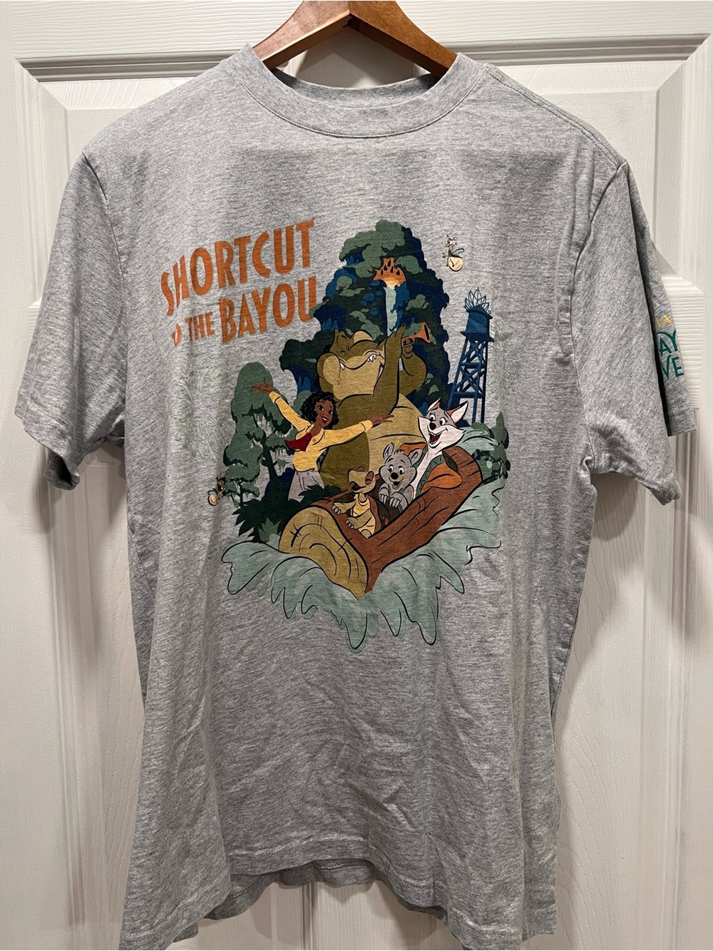 Short Cut to the Bayou Graphic Tee - Gray